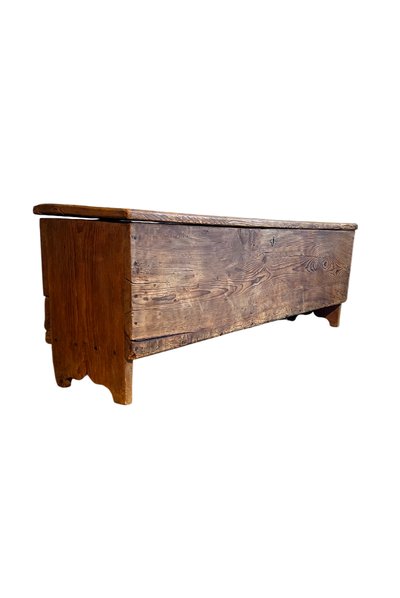 Cassapanca rustica in abete 1800