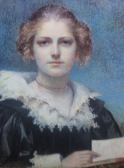 Geskel SALOMAN - Ritratto di una donna con un libro
