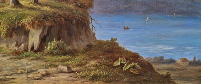 Jean-Baptiste COENE - Animated landscape on the edge of a mountain lake