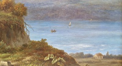 Jean-Baptiste COENE - Animated landscape on the edge of a mountain lake