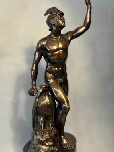 Scultura in bronzo Art Déco - Mercurio o Hermes - H 41 