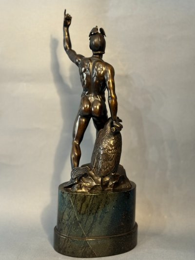 Scultura in bronzo Art Déco - Mercurio o Hermes - H 41 