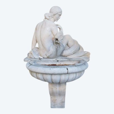 Garden fountain and its basin, late 19th and early 20th century