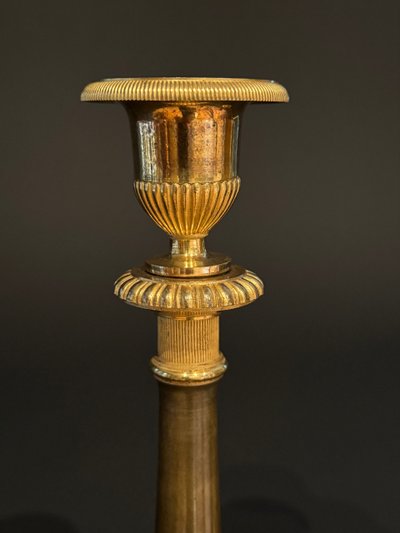 Glaude Galle/Fontainebleau, rara coppia di candelabri in stile Impero.