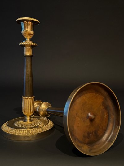 Glaude Galle/Fontainebleau, rara coppia di candelabri in stile Impero.