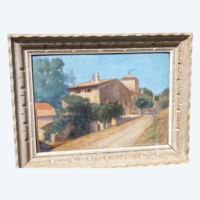 paesaggio della Provenza Olio su tavola XX secolo