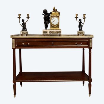 Large Mahogany Console Louis XVI Period About 1780