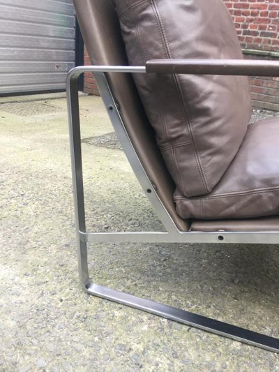 Fauteuil De Preben Fabricius & Jørgen Kastholm, Edition Walter Knoll