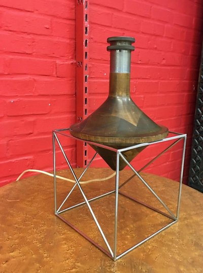 Rare Diabolo Lamp, Attributed to Max Sauzé, Circa 1970
