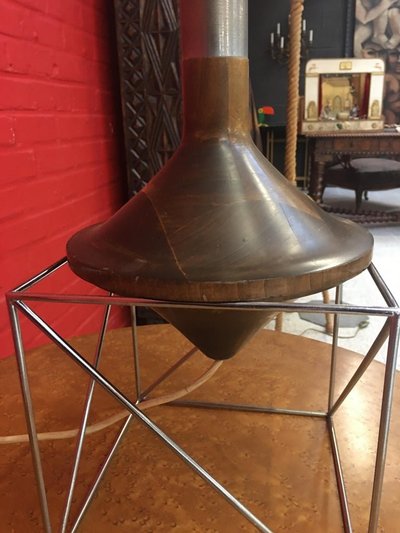 Rare Diabolo Lamp, Attributed to Max Sauzé, Circa 1970