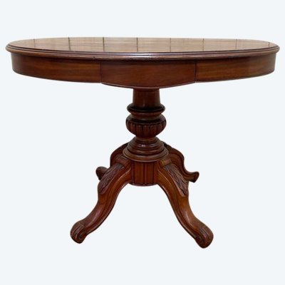 Guéridon Violed in walnut Napoleon III