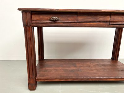 Piccolo tavolo da drappeggio in pino degli anni '50