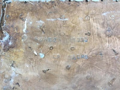 P. Gomez , " La Vache" Sculpture En Composition, Signée ,datée 1995