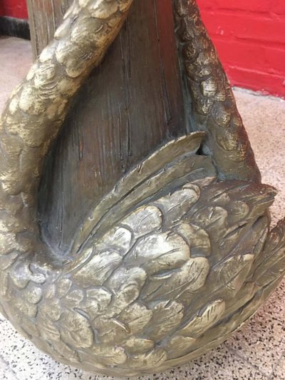 Sehr Große Jugendstil Vase Aus Polychromem Terrakotta (Marke A Dechiffrer) Circa 1900