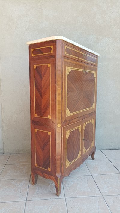 Secrétaire intarsiato Luigi XV, XVIII secolo