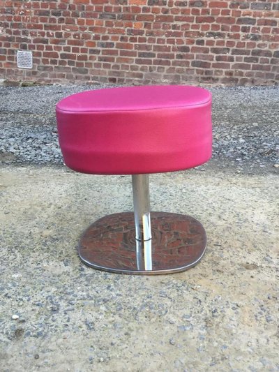 Suite De 5 Tabourets Pop Vintage Circa 1970/1980 , Tres Bon état