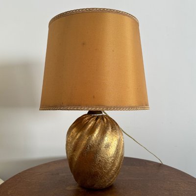 Murano lamp Venice 1960 gold inclusion arrow signature