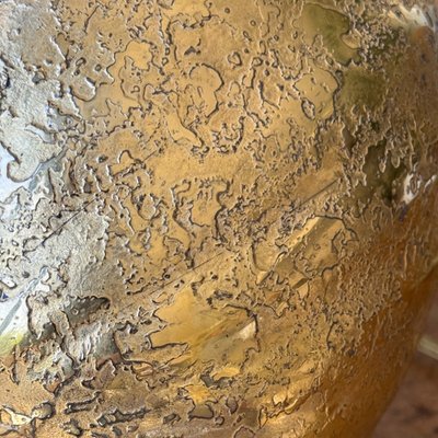 Murano lamp Venice 1960 gold inclusion arrow signature