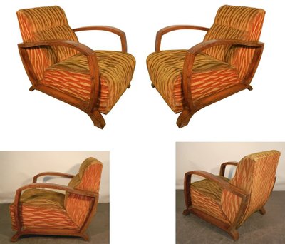 Pair of Art Deco armchairs, circa 1930