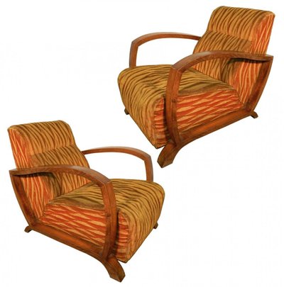 Pair of Art Deco armchairs, circa 1930