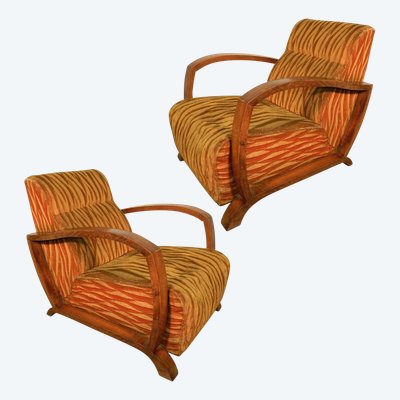 Pair of Art Deco armchairs, circa 1930