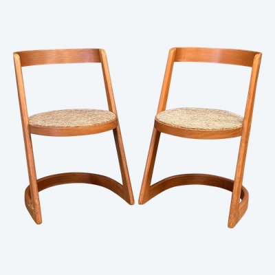 Pair of Alpha design chairs for Baumann 1970