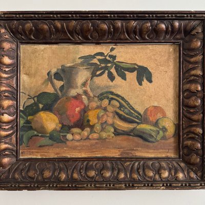 Öl auf Leinwand von M. Rery Stillleben mit Obst und Gemüse XX.