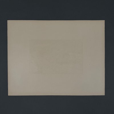 Lithograph by Henri Rivière Le Beau Pays de Bretagne Lavoir à Tréboul