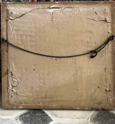 Raffinato ricamo moiré del XIX secolo