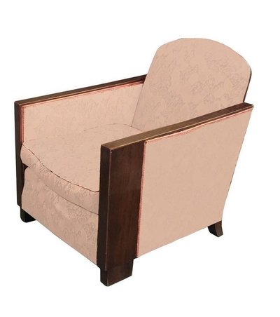 Paire d'élégants Fauteuils Art Deco En Acajou Circa 1930