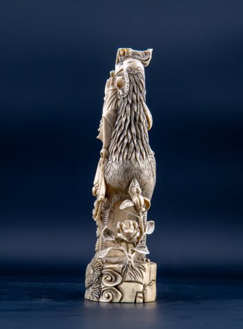 Paire D’okimono En Ivoire Figurant Guanyin, Chine XIXe Siècle