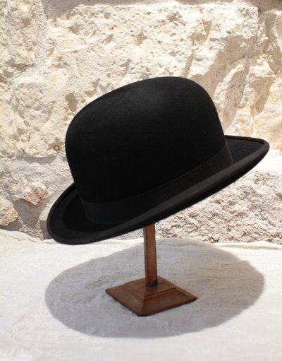 Felt bowler hat from Pangaud, hatter in Tours