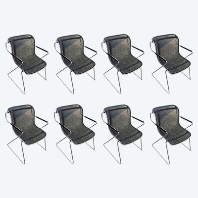 8 Fauteuils Penelope Par Charles Pollock Pour Castelli, 1982