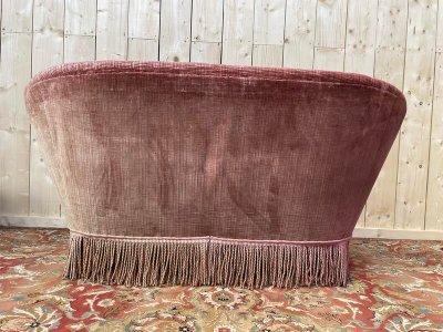 Sofa - Crapaud bench Napoleon III Pink Velvet time