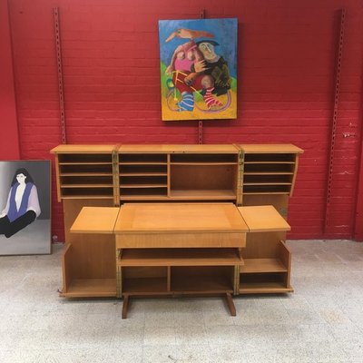 Compact Home Office Desk Interireur Sycomore Circa 1950/1960