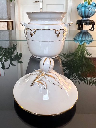 Old Paris Porcelain Sugar Bowl - Tea Coffee