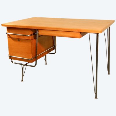 Scrivania e sedia Heywood Wakefield Trimline Kem Weber Design : U.s.a Periodo: 1950