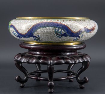 Coppa Cloisonné Cinese, Fine XIX Secolo