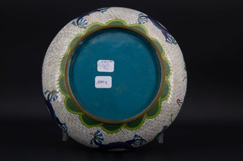 Coppa Cloisonné Cinese, Fine XIX Secolo