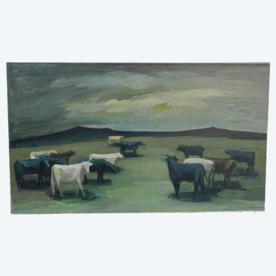 Paul Georges Klein (1909-1994) Olio su tela, circa 1970