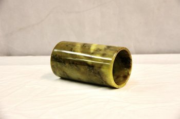 Vase oder Bleistifttopf aus Hartstein, 20. Jahrhundert