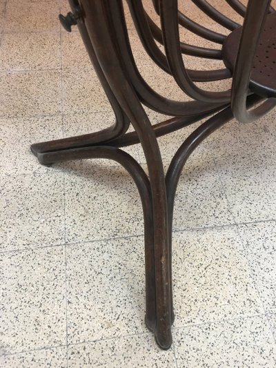 Große Jugendstil-Wiege aus gebogenem Holz, Thonet zugeschrieben, um 1900