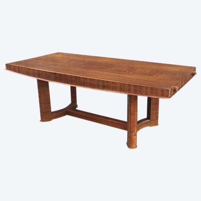 Cristian Kraas , Grande Table Art Deco En Placage De Palissandre Circa 1930