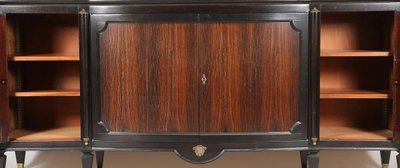 Art Deco Rosewood And Blackened Wood Sideboard, In The Style Of André Arbus, Circa 1940