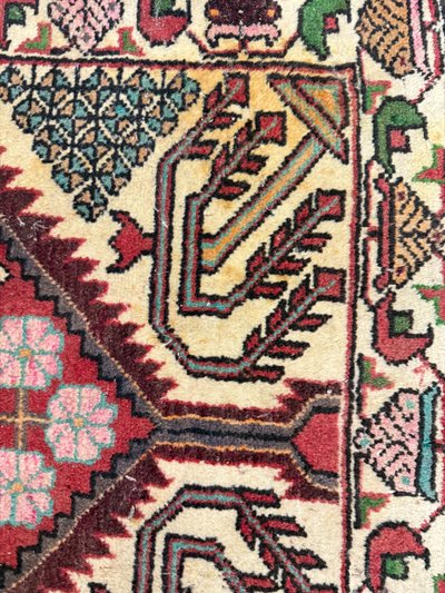 Tappeto persiano Hamedan, vintage, 128x84 cm