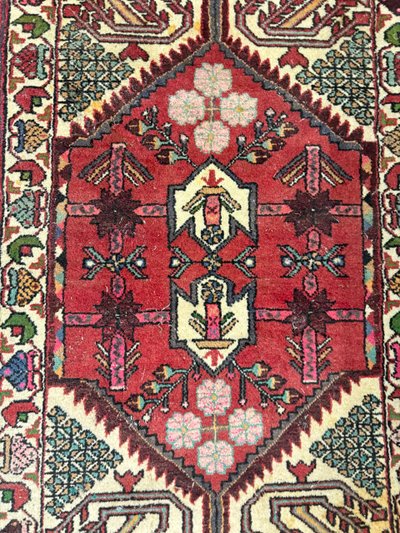Tappeto persiano Hamedan, vintage, 128x84 cm