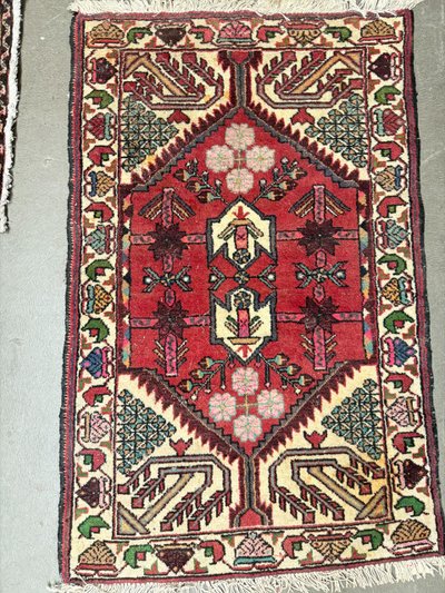 Tappeto persiano Hamedan, vintage, 128x84 cm