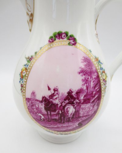 Caffettiera in porcellana di Meïssen, XVIII secolo.