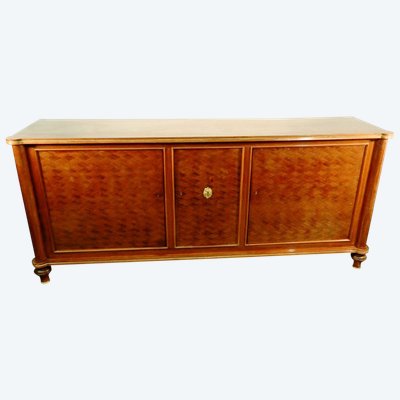 Jules Leleu. Art Deco Rosewood Veneer Sideboard