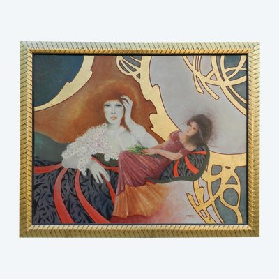 Pierre Petit , Huile Sur Toile :